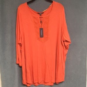Cable & Gauge tunic NWT orange